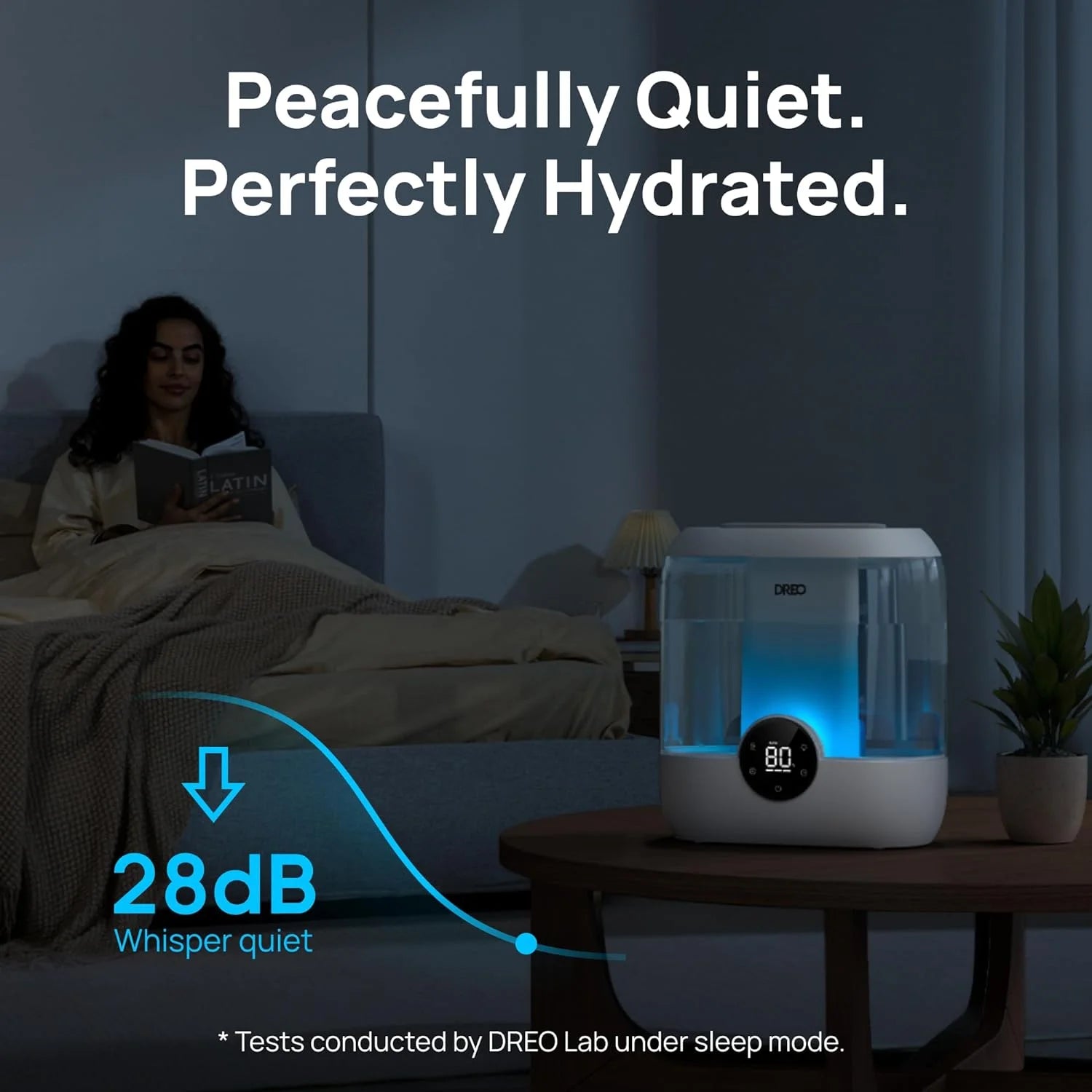 6L Top Fill Humidifiers for Bedroom, 60H Runtime, 28 Db Quiet Supersized Cool Mist Humidifiers for Large Room, Air Humidifier for Home, Baby, Plant, Indoor, Night Light, Ultrasonic